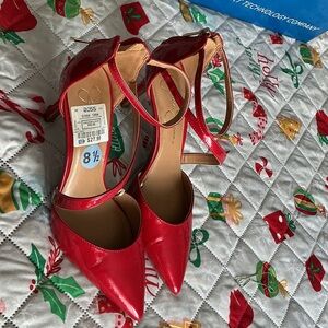 Jessica Simpson Red Patent Heels